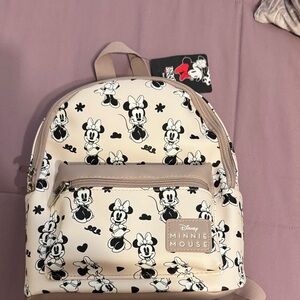 Disney Minnie Mouse Kids Backpack - Beige and Black